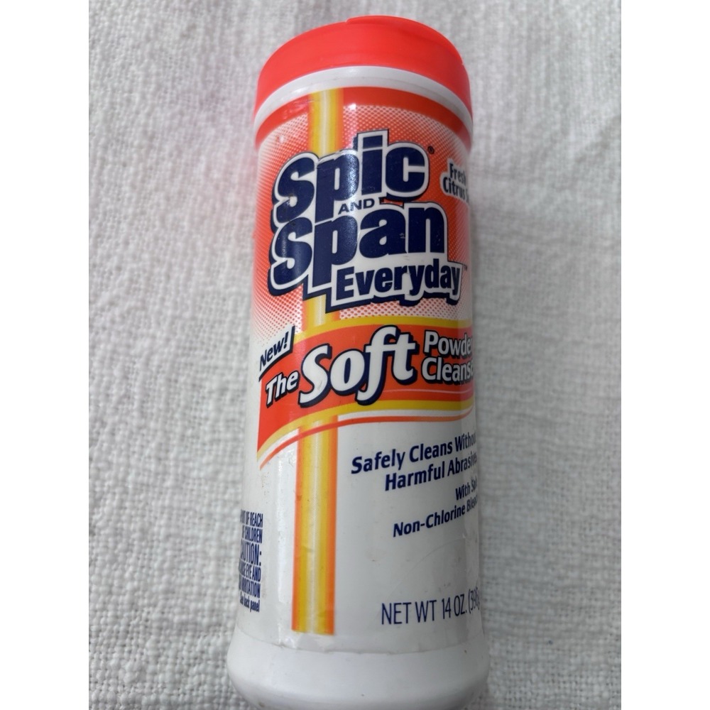 Vintage Spic And Span Soft Powder Cleanser Citrus‎ Scent 14oz Rare Retro